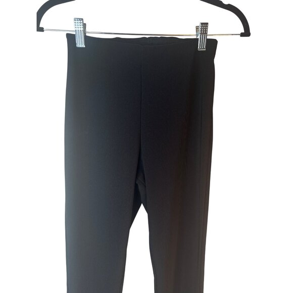 2/$30 ZARA Womens Small Black Split Hem Leggings Flare Pants - Picture 9 of 16